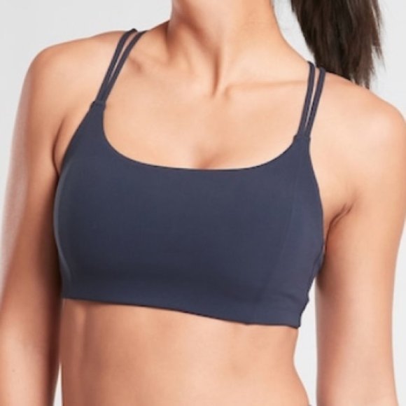 NWT Black Athleta Breathe In Bra In Powervita™ - Picture 2 of 2